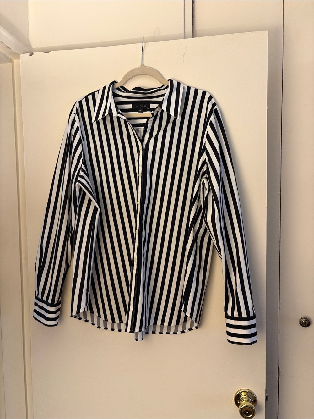 Ann Taylor Striped Relax Perfect Shirt- NWOT